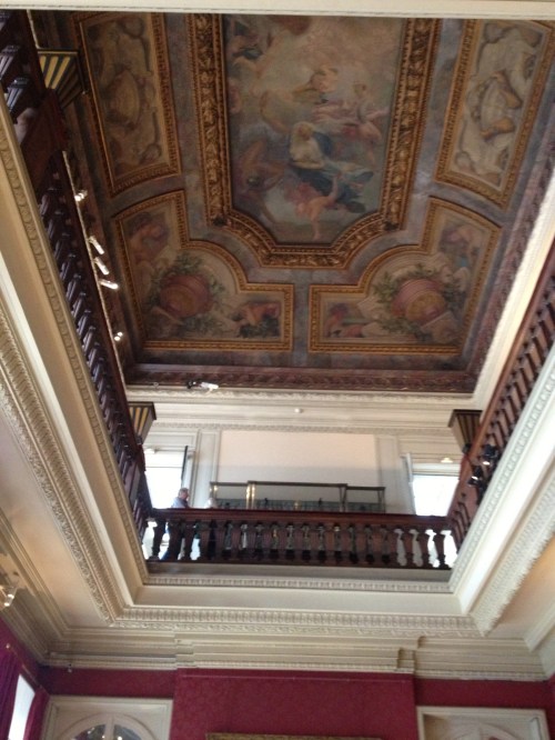 ceiling above the music room