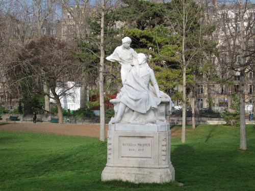 The statuary got baths for the New Year, which is a good thing, as some ass-hat had thrown paint on many of them.