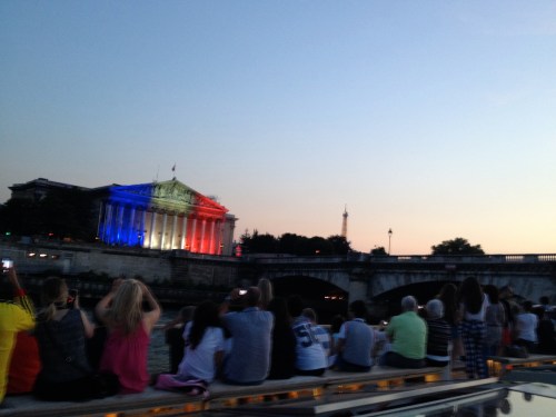 Assemblie Nationale all lit up